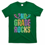 School Rocks Back To School Rockin 2nd Grade Rocks T-Shirt - Green
