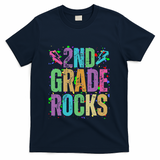 School Rocks Back To School Rockin 2nd Grade Rocks T-Shirt - Navy