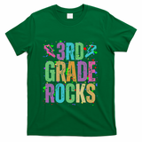 School Rocks Back To School Rockin 3rd Grade Rocks T-Shirt - Green