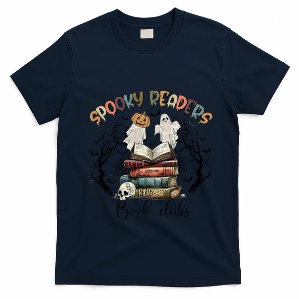 Spooky Readers Book Clubs T-Shirt - Navy Blue