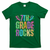 School Rocks Back To School Rockin 7th Grade Rocks T-Shirt - Green