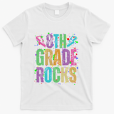 School Rocks Back To School Rockin 8th Grade Rocks T-Shirt - White