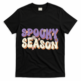 Spooky Season Cute Halloween Vibe Gift T-Shirt - Black