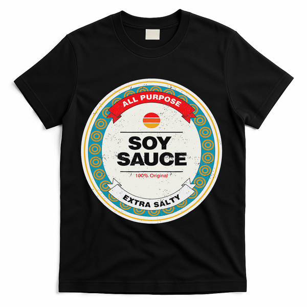 Soy Sauce Easy Halloween Costume Matching Group Couples T-Shirt - Black