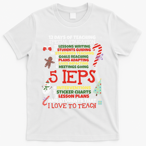 Sped School Funny Special Education Teacher Gift T-Shirt - White