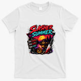 Slasher Summer Horror More Screams Blood Good Times Halloween T-Shirt - White