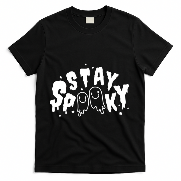 Stay Spooky Halloween Festive T-Shirt - Black