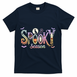 Spooky Season Iridescent Halloween T-Shirt - Navy