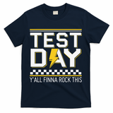 Staar State Testing Day Motivation Yall Finna Rock This T-Shirt - Navy