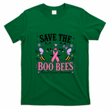 Save The Boo Bees Breast Cancer Awareness Funny T-Shirt - Irish Green