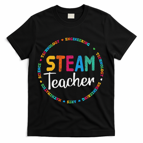 Steam Teacher Back To School Stem Special T-Shirt - Black
