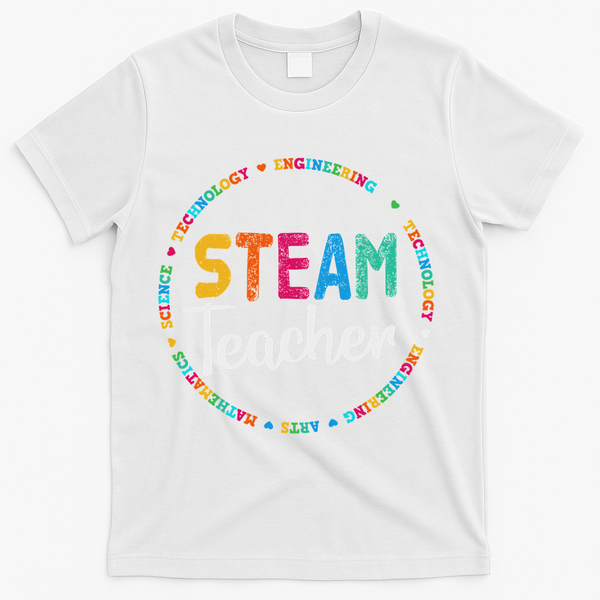 Steam Teacher Back To School Stem Special T-Shirt - White