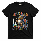 Science Teacher Chemistry Gnome Graphic Funny Back To School Gift T-Shirt - Black