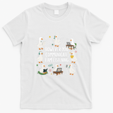 Sped Teacher Goose Inclusion AAC Communications SLP Therapist Special Education Educator BCBA T-Shirt - White