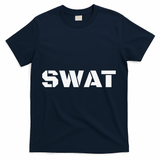 SWAT Team Halloween Costume Tactical Uniform Idea T-Shirt - Navy