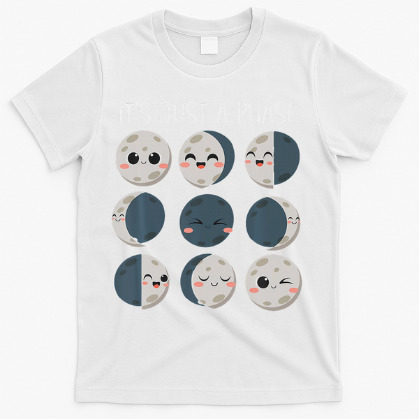 Science Teacher Moon Phases Scientist Back To School T-Shirt - White