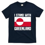 Stand With Greenland T-Shirt - Navy Blue