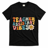 Teacher Assistant Vibes School Teacher Assistant T-Shirt - Black