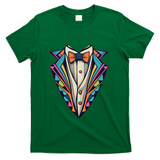 Tuxedo Costume Cute Colorful Tux. T-Shirt - Green