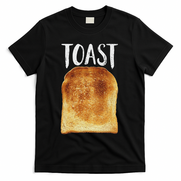 Toast Costume Halloween Funny Bread Lover Christmas Gift T-Shirt - Black