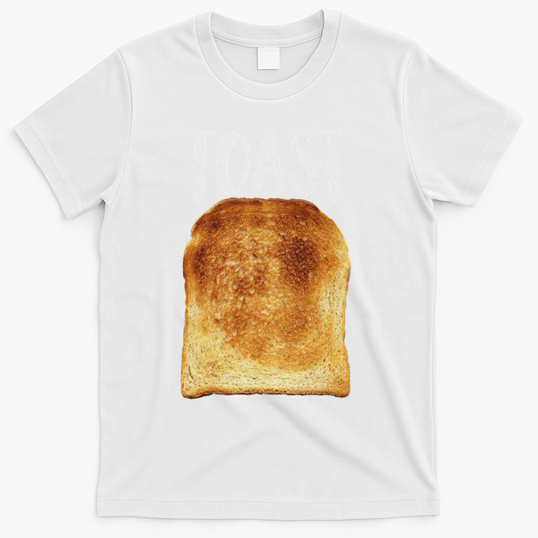Toast Costume Halloween Funny Bread Lover Christmas Gift T-Shirt - White
