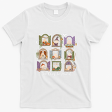 Too Cozy To Haunt Spooky Reading Ghost Halloween Bookish Fall T-Shirt - White