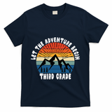 Third Grade 1st Day Of School Let The Adventure Begin T-Shirt - Navy