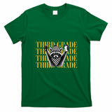 Third Grade Raccoon Back To School T-Shirt - Irish Green