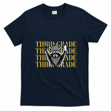 Third Grade Raccoon Back To School T-Shirt - Navy Blue