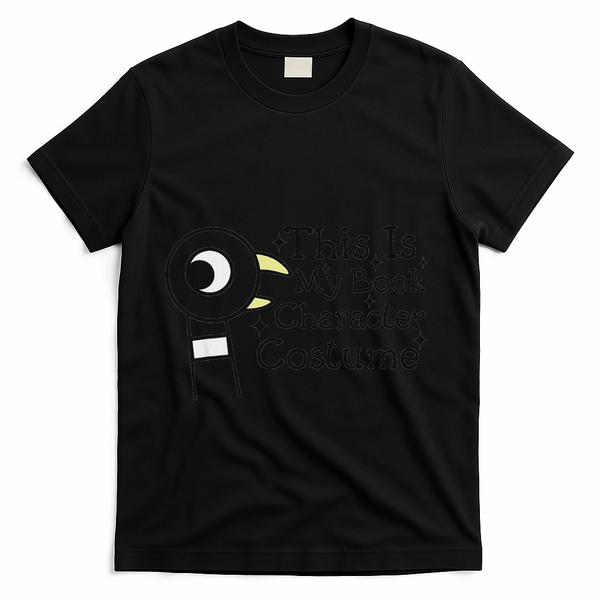 This Is My Book Character Costume T-Shirt - Black