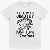 Team Jimothy Night Crew 2026 T-Shirt - White