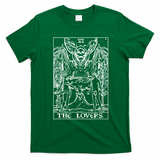 The Lovers Tarot Card Halloween Grim Reaper Gothic Horror T-Shirt - Irish Green
