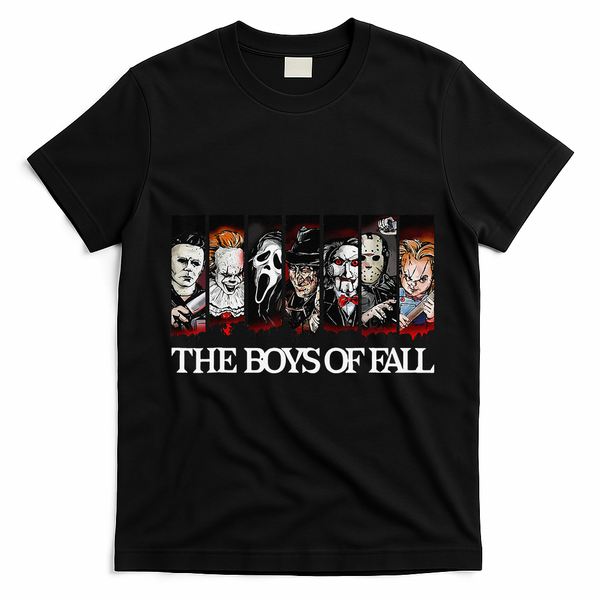 The Of Fall Vintage Scary Horror Movie Halloween Autumn T-Shirt - Black
