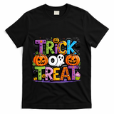 Trick Or Treat Halloween Cool Logo T-Shirt - Black