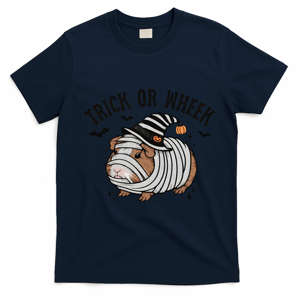 Trick Or Wheek Halloween Guinea Pig T-Shirt - Navy Blue