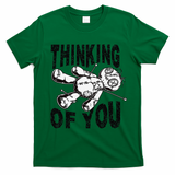 Thinking Of You Voodoo Doll Funny Halloween 2024 Gift T-Shirt - Irish Green