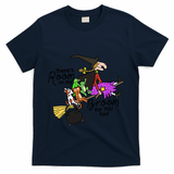 ThereS Room On My Broom For You Too Teacher T-Shirt - Navy