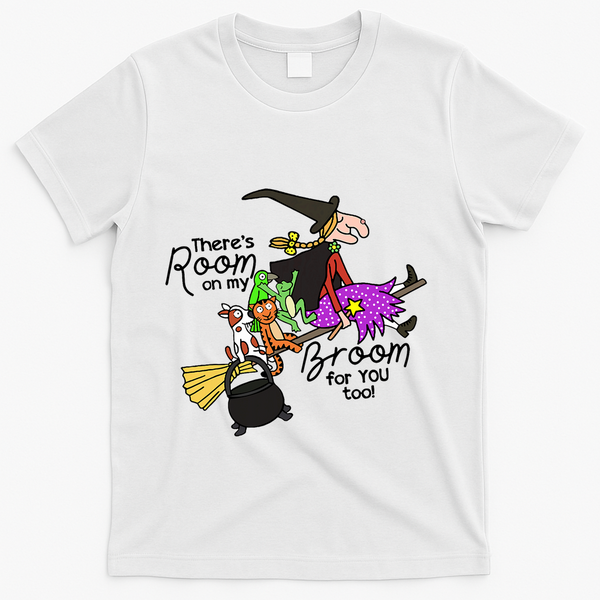 ThereS Room On My Broom For You Too Teacher T-Shirt - White
