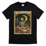 The Reader – Skeleton Tarot Card Funny Mystic T-Shirt - Black