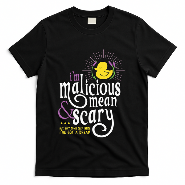The Snuggly Duckling Malicious Mean & Scary T-Shirt - Black