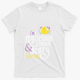 The Snuggly Duckling Malicious Mean & Scary T-Shirt - White