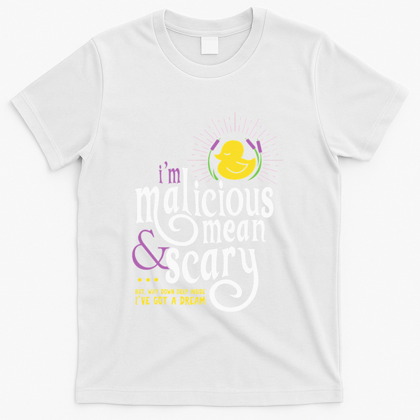 The Snuggly Duckling Malicious Mean & Scary T-Shirt - White