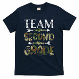 Team Second Grade Back To School 1st Day Camo Teachers T-Shirt - Navy