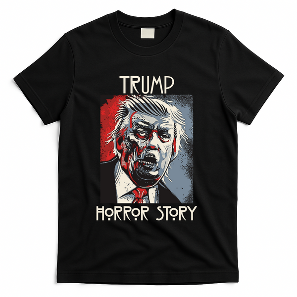 American Trump Horror Horror Story 2016 Zombie Election T-Shirt - Black