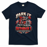 Truckers Strike Park It October 1 No Freight Without Fair Rates T-Shirt - Navy Blue