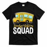 Transportation Squad Retro Bus Aide Back To School Matching T-Shirt - Black