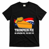 Thanksgiving Trumpkin Pumpkin Pie Donald Trump Political T-Shirt - Black