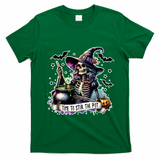 Time To Stir The Pot Witch Halloween T-Shirt - Irish Green