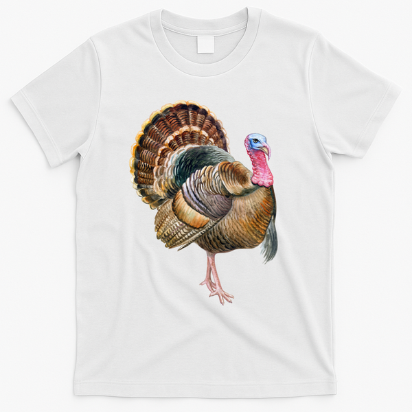Turkey Vintage Retro Gobble Gobble Thanksgiving Classic Cool Gift T-Shirt - White