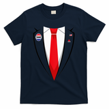 Usa President Trump Suit Halloween 2024 T-Shirt - Navy